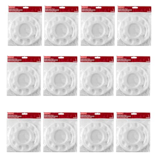 12 Pack: 10-Well Paint Palette with Lid by Craft Smart®